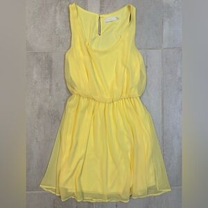 Lush Sunny Yellow Mini Dress
